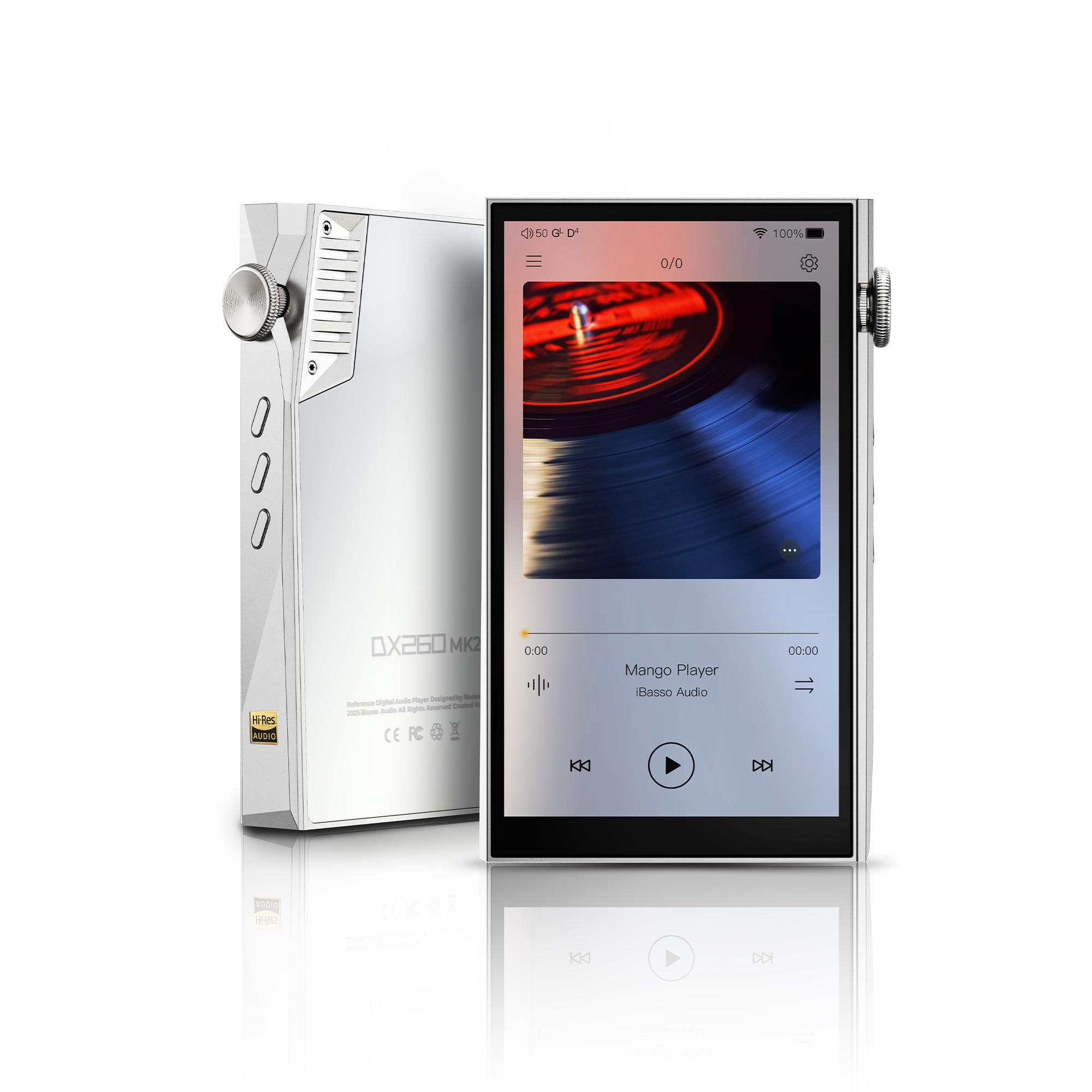 

iBasso Audio DX260MK2 Android Audio Player with Octa DAC, Android 13 R2R Class, Snapdragon 665, 128GB RAM, USB-DAC Support, MQA Playback, Bluetooth