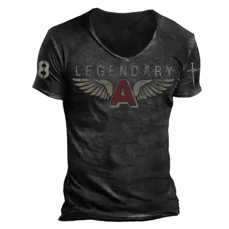 Vintage Motorcycle T Shirt For Men 3d Print Mobil Short Sleeve T-shirts Retro Men's Racing T-shirt Oversized Biker Tees Tops 66