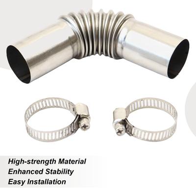 Automotive Replacement Exhaust Pipes Air Parking Heater Extension Tube Temperature Resistant Air Parking Heater Elbow Exhaust
