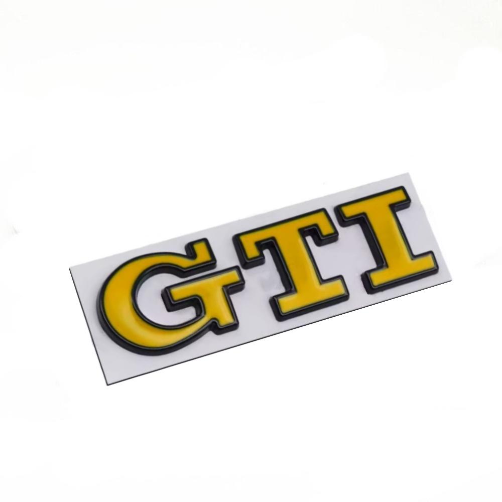 1ks 3D kovové nálepky se znakem GTI odznaku auta pro Golf GTI mk2 mk3 mk4 mk5 mk6 mk7 mk8 Polo Auto příslušenství