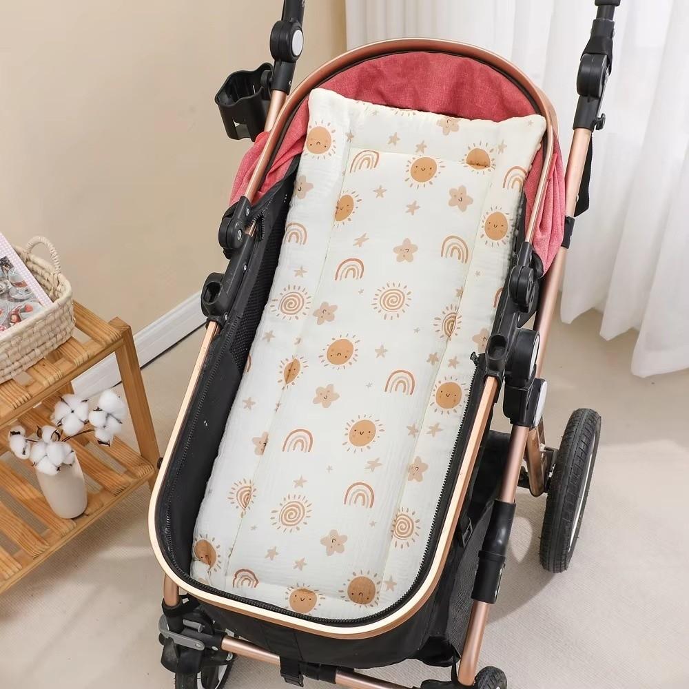 Rainbow Baby Stroller Cushion Cartoon Baby Seat Cushion Washable Trolley Mattress  Kids