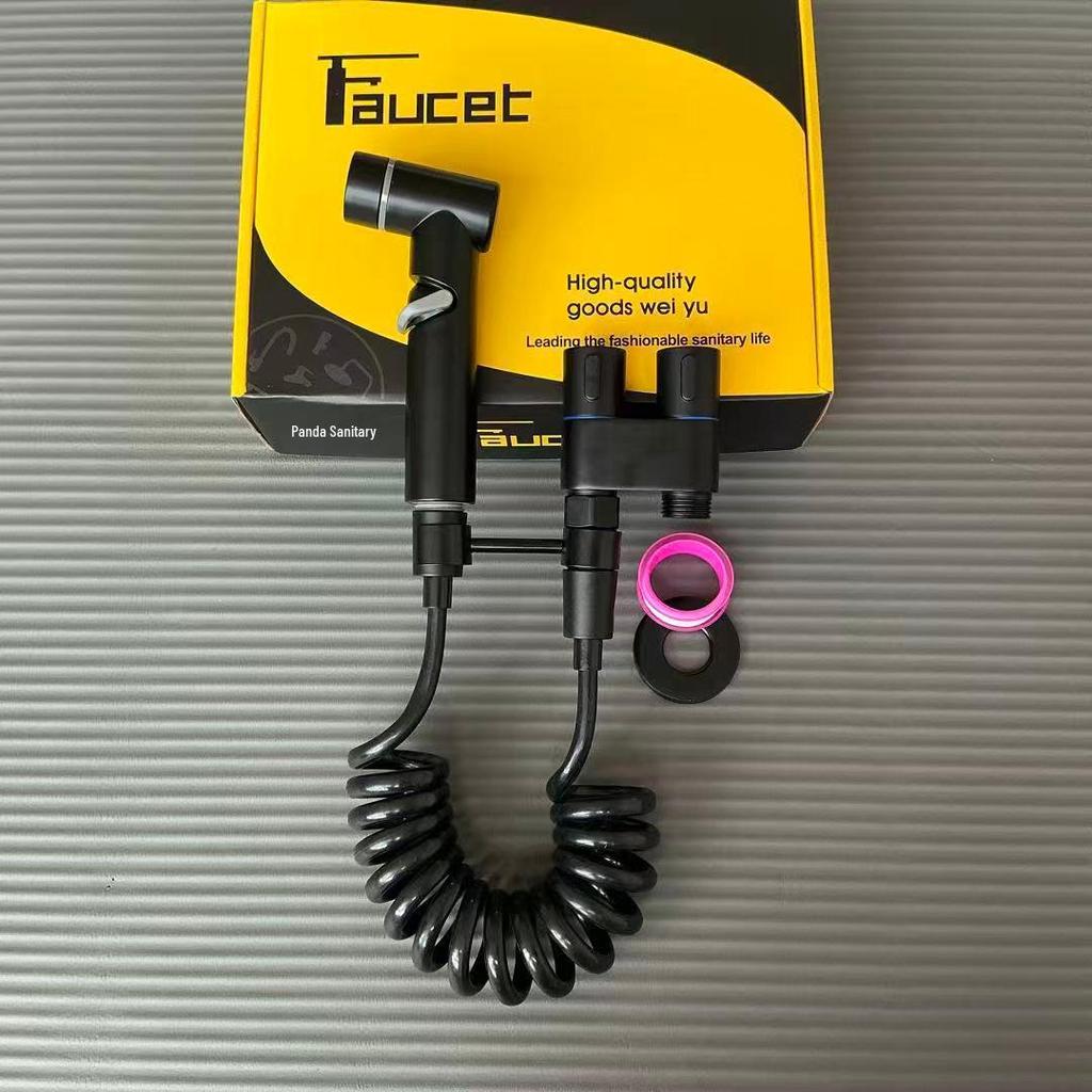 Toilet Bidet Spray Gun with Dual Function High-Pressure Valve