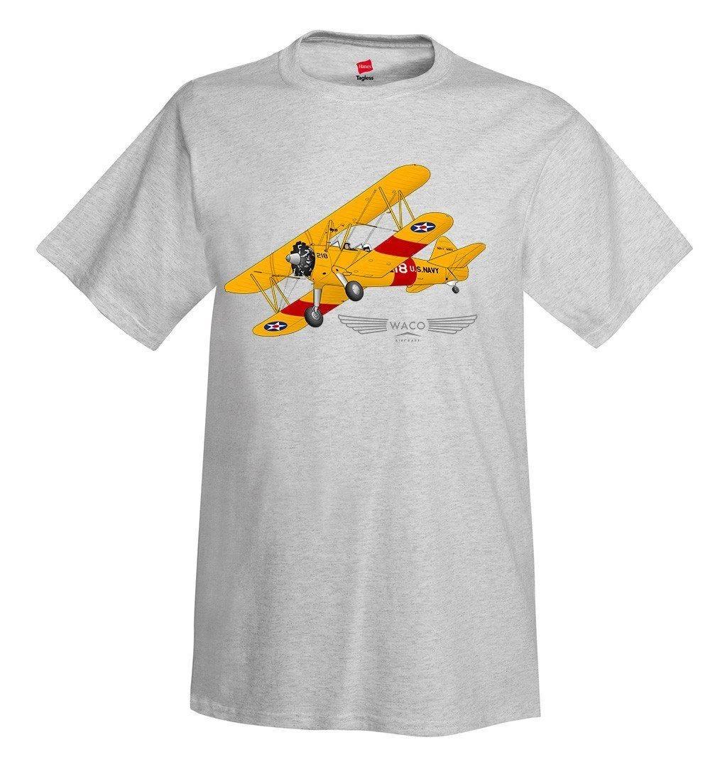 Waco Stearman Airplane T-Shirt - Personalized with Your N# 4XL