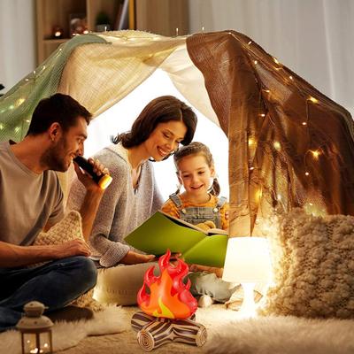 Inflatable Campfire Props Firewood Toys Realistic Looking Waterproof Fake Flame Compact Inflatable Bonfire