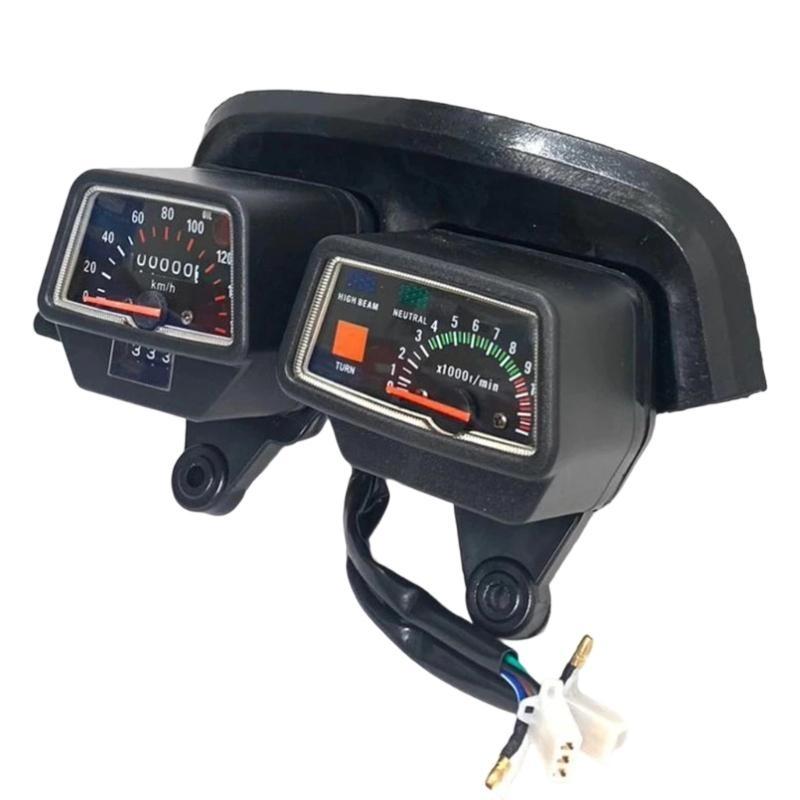 652F ABS Motorbike Display Tachometer Coal Meter Distance Display Outfits DT125 DT125R Offroad Black LCD Panel