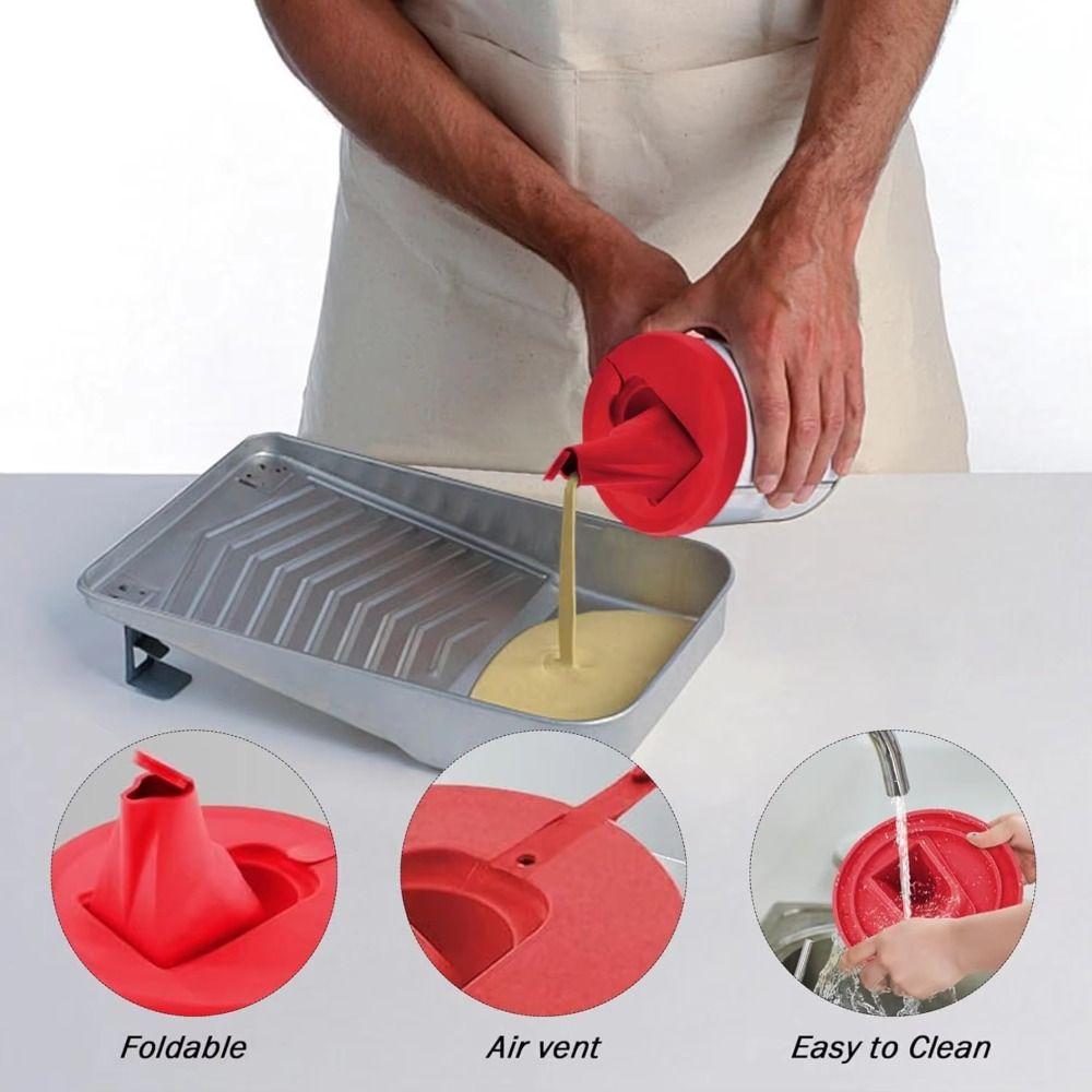 Folding Paint Bucket Paint Can Lid Reduce Messy Drips Paint Bucket Lid Paint Mix Cover Wall
