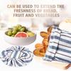 3 Packs Reble Linen Bread Bags for Homemade Sourdough, Large Easy to Clean TPU Lining Storage Bags with Proofing Bowl Cover, Store Bread & Keep