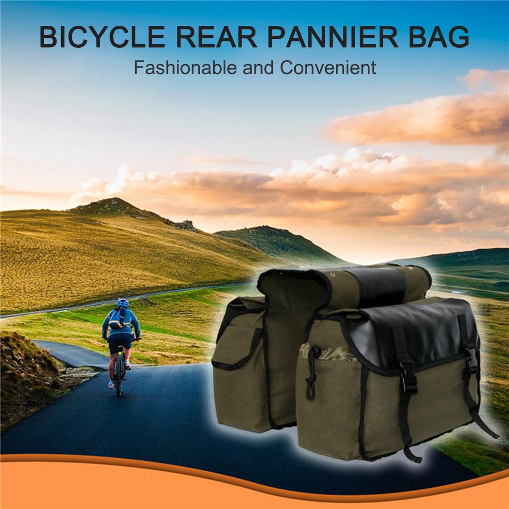 Motorbike Large Capacity Saddle Bag Motorcycle Riding Travel Canvas Waterproof Panniers Box Side Tools Bag Pouch for Motorbike