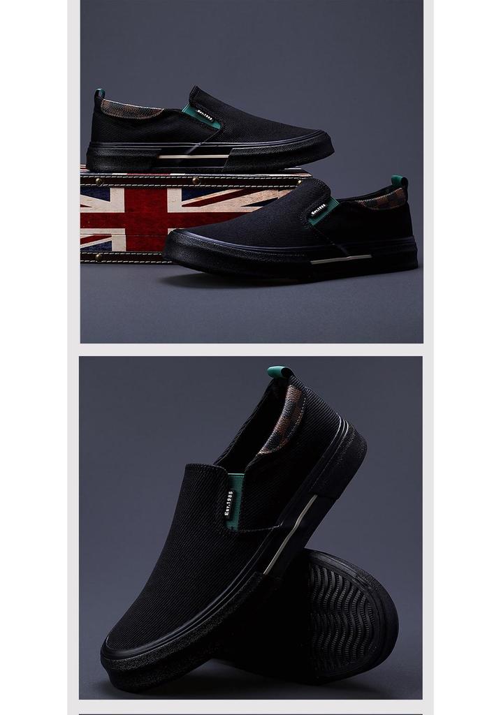 2026 Spring Men's Versatile Korean-Style Low-Top Canvas Skate Shoes