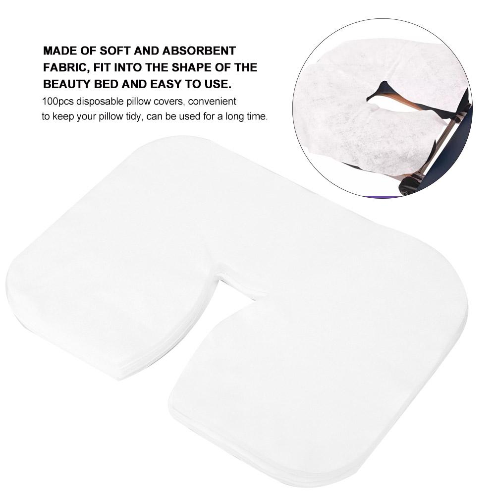 

100pcs Disposable Beauty Salon SPA Headrest Pillow Cover Face Massage Cushion Cover