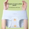Female Spring and Autumn Pure Cotton 10A Antibacterial Extended Crotch Waist Underwear