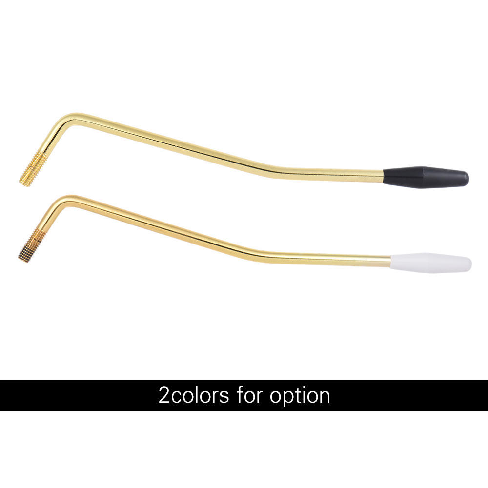 6mm Thread Diameter Single Tremolo Trem Vibrato Whammy Bar Arm Crank Lever for Electric Guitar Tremolo System Golden