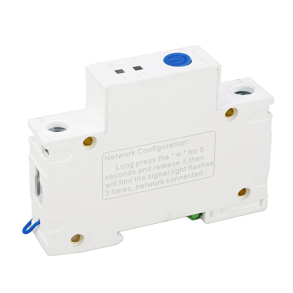 1P 230V Schutzschalter APP Fernbedienung DIN-Schiene Pa66 Intelligenter Schalter 2,4 GHz WLAN Schutzschalter