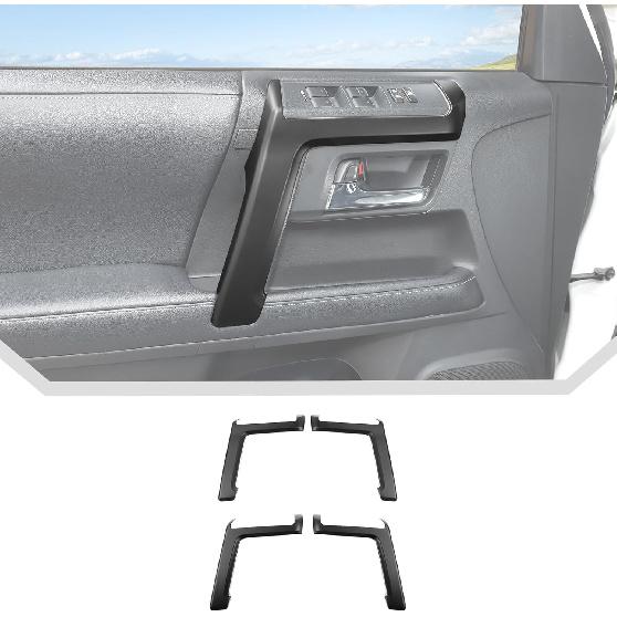 JeCar 4pcs for 4Runner Interior Door Handle Cover Trim for Toyota 4Runner 2010- Matt Black Interior Accessories