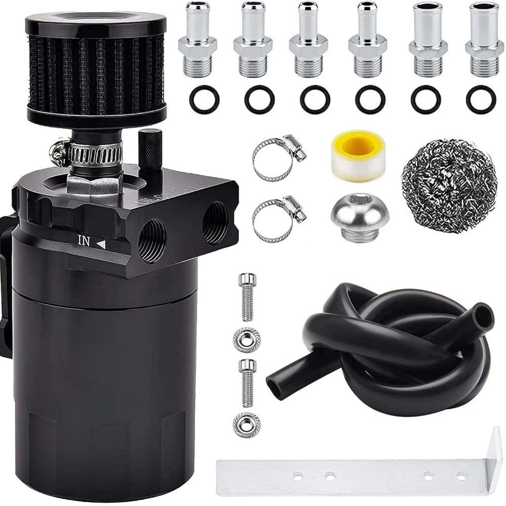300ML Capacity Oil Catch Can Aluminum Material Oil Reservoir Tank Oil Separator For Car Engine