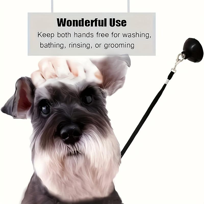 Adjustable Dog Bathing Restraint System with Non- Cup