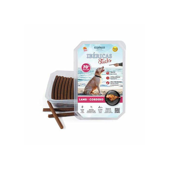 Snack pour chiens à l'agneau - Mediterranean Natural - Haute appétibilité - 70 % de viande fraîche - Sans gluten