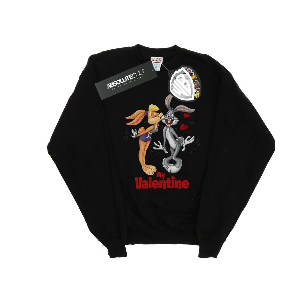 Looney Tunes Mens Bugs Bunny And Lola Valentine´s Day Sweatshirt