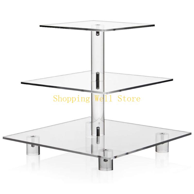 KX4B Cupcake Dessert Display Stand Multilayer Display Shelf Acrylic Dessert Stand