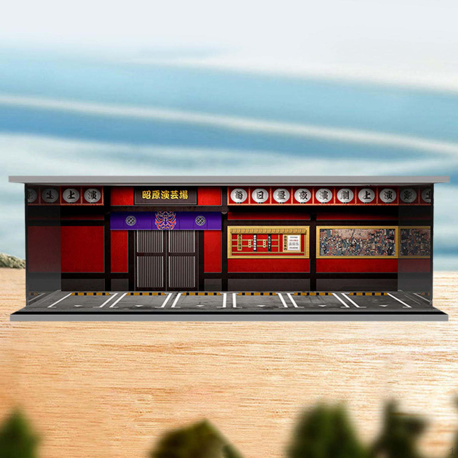 

1/64 Car Model Display Garage Showcase with LED Lighting Acrylic Frame Dustproof Cover Box Suitable Performance Hall