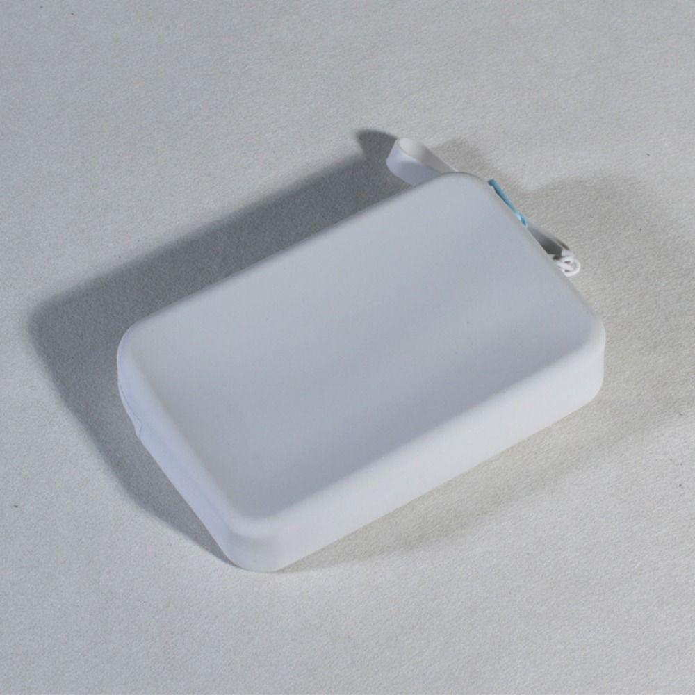 With Handle Cosmetic Storage Bag Silicone Portable Makeup Brush Holder  Bathroom