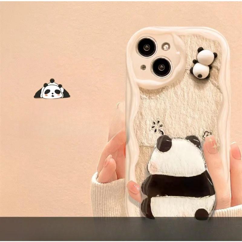 Použitelné pro pouzdro na mobilní telefon Apple 14promax IPhone 13 Roztomilá bambusová panda 12mini Silikonový měkký obal Odolný proti pádu