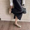 French beautiful single shoes, small fragrant temperament, evening shoes with skirts, soft soles, shallow mouth flat soles, gentle wind, Mary Jane sh