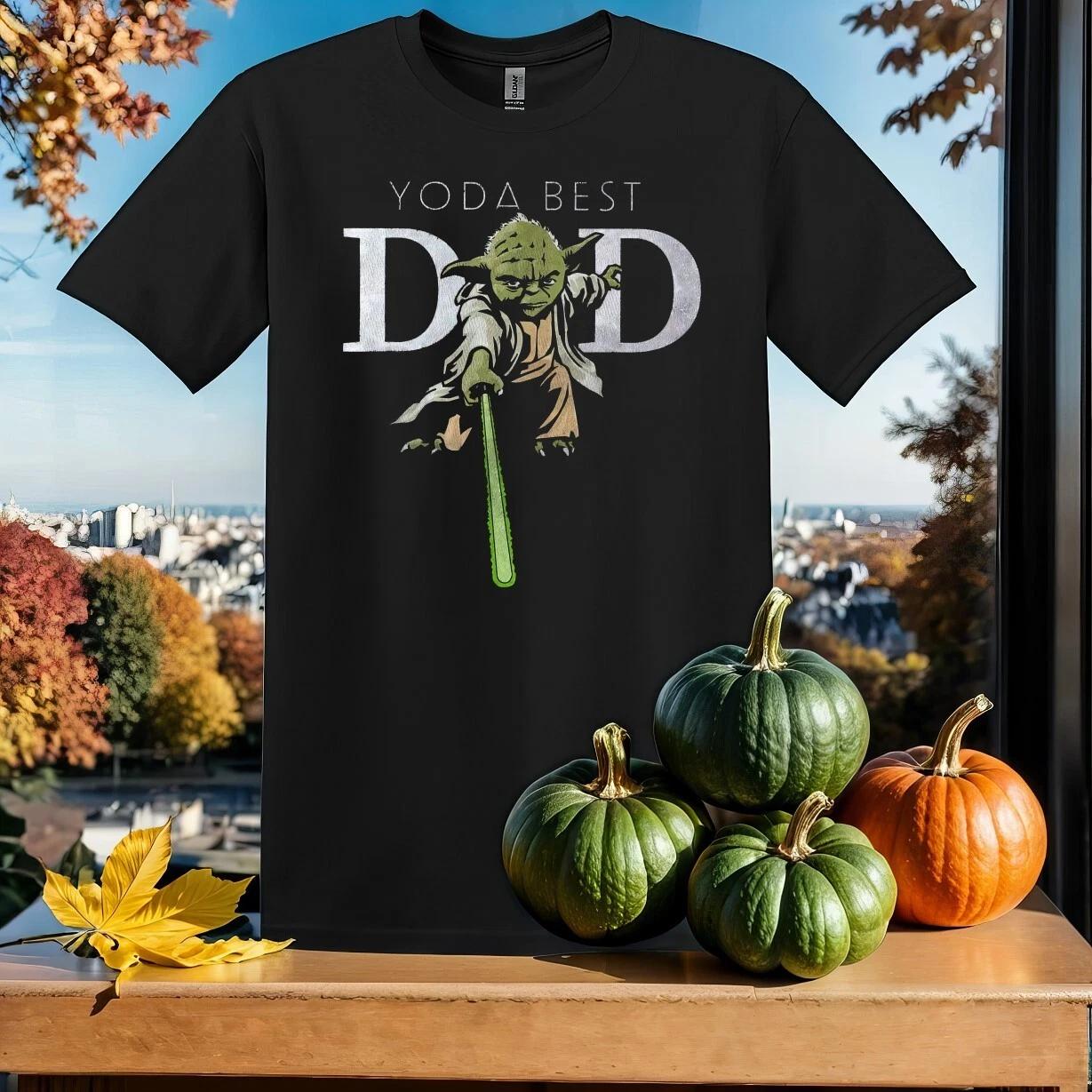 Retro Star Wars Yoda Best Dad T-shirt T shirt Men Women Unisex Tshirt SY707 XL