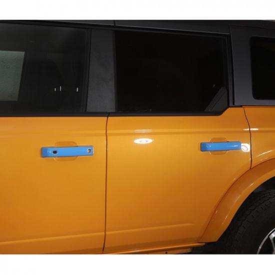 For Ford Bronco -2025 Exterior Door Handle Decor Cover Trim Light Blue 5pcs
