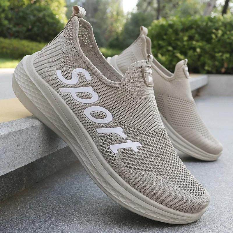 Breathable Mesh Sneakers Comfortable Casual Sport Shoes Fashion Shoes Lightweight Deodorant Outdoors Shoes Plus Size 39-44