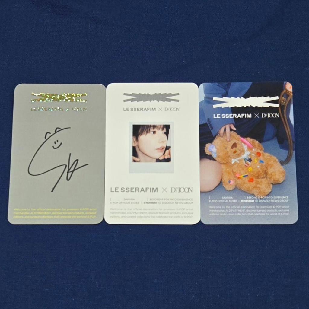 [USED] Lucera DICON Random Photocard Trading Card Rimless Sakura 3 types