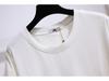 Plus Size Lace-Up Bow T-Shirt for Women - 2024 Summer Slimming Casual Top