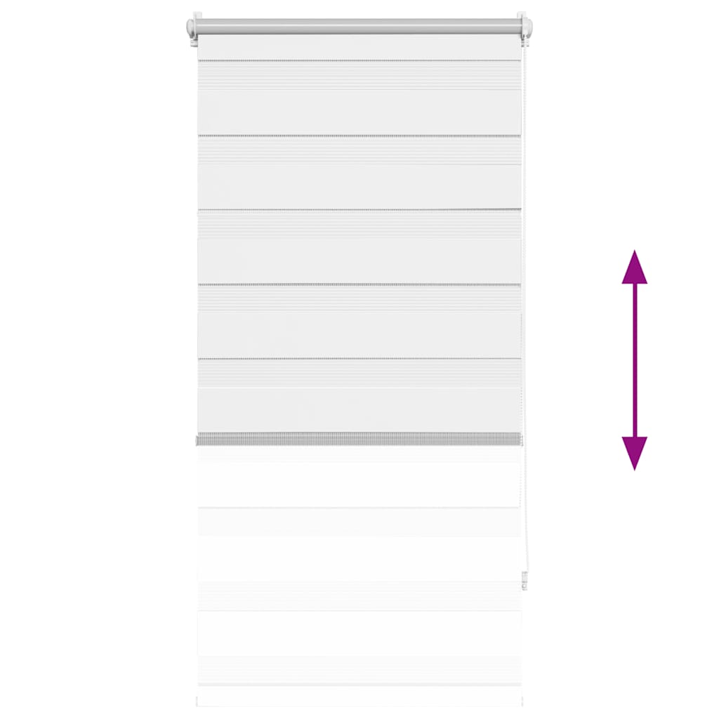 Roleta W Pasy (80 X 150 Cm) Biała