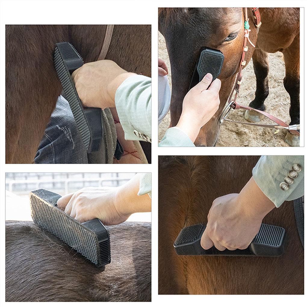 Horse Grooming Brush Massage Cleaning Flea Tick Removal Sweat Cleaning Kit 6 In 1 Tail Bristle riding Brush Horse Care Tools