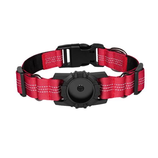 Pet Collar Waterproof Reflective GPS Dog Collar Adjustable Anti-lost Small Medium Large Dogs Collar Protective Collar for Airtag