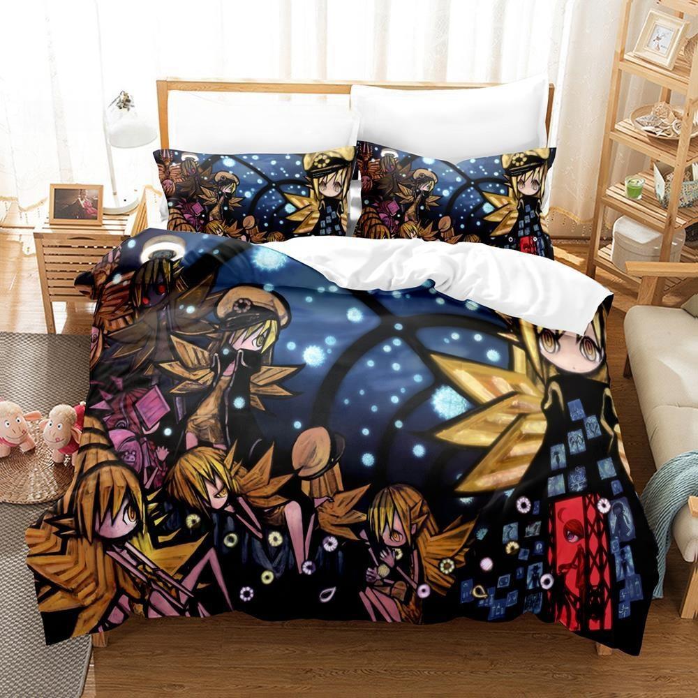 Fashion 3D Print Anime Monogatari Series Bedding Set Single Twin Full Queen King Size Bed Set Adult Kid Bedroom Duvet Cover Sets