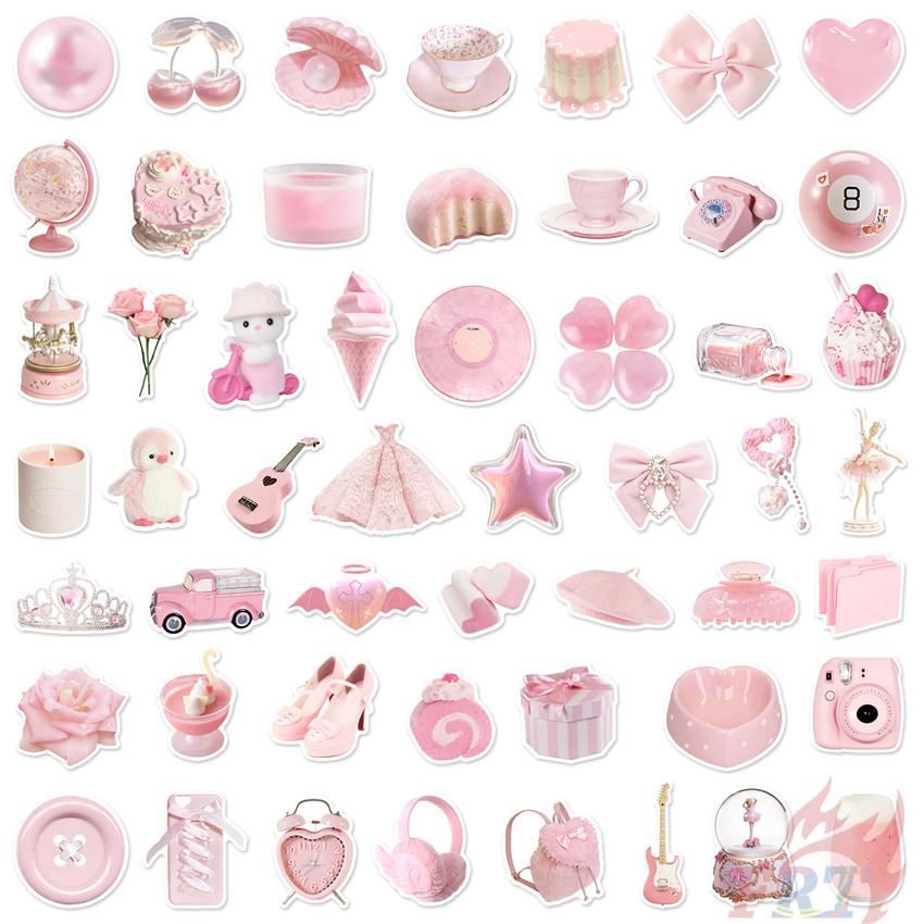 

50 шт./компл. розовые балетки для девочек, стили серии 04, водонепроницаемые наклейки «сделай сам», модные каракули, наклейки