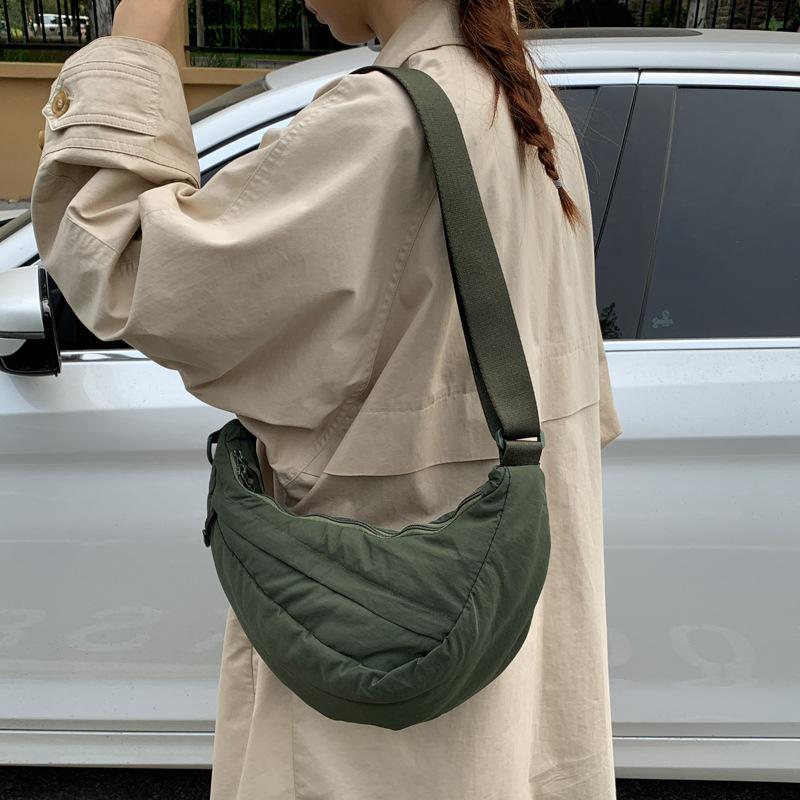 Large Capacity Women's Hobo Bag Solid Color Shoulder Bag Crossbody Bag
