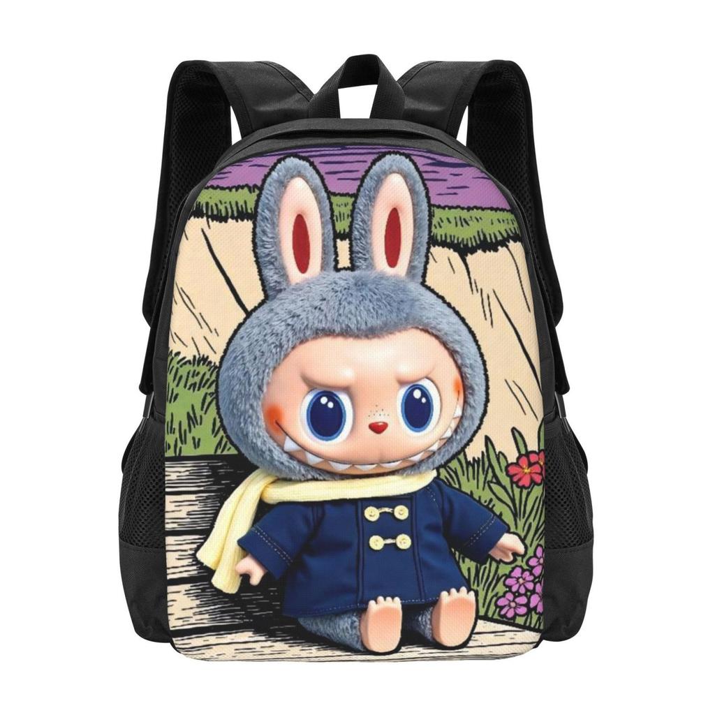 Backpack Student Full Print Schoolbag Cartoon Animation Large Capacity Wear-Resistant Backpack