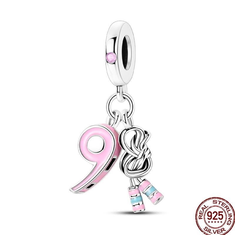 Unicorn Magic Mirror Series Copper Rainbow Cloud Fantasy Colored Charm Beads Suitable Fit Pan Original Bracelet