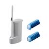 Bathroom Disposable Cleaning Brush with 16 Refills Replaceable Head And Holders Set Toilet Bowl Cleaner Supplies