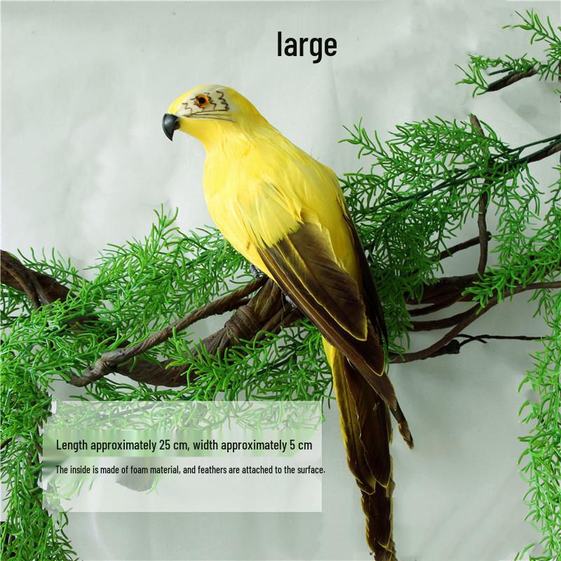 Small Parrot Foam Bird for Garden & Plant Decorations