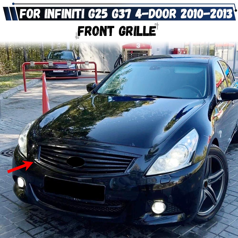 For Infiniti G25 G37 4 Door Sedan 2010 2011 2012 2013 Q40 Car Front Bumper Grill Mask Radiator Grille Racing Grills