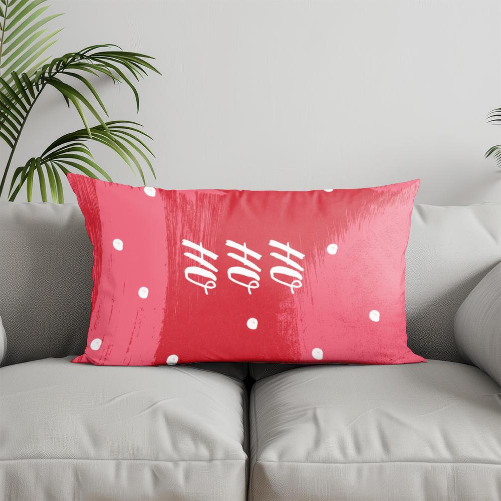 Home Decor Fun Red Polka Dot Throw Pillow Suitable For Sofa Bedroom Car Pillow Cover Cushion Rectangular Back Cushion