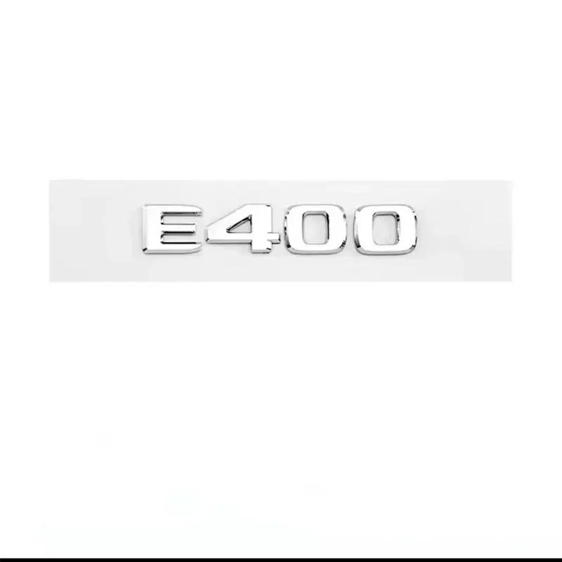 Letters E200 E260 E300 E400 E220d E350e E300de 4Matic ABS Emblem For Mercedes Benz W213 W222 W221 W177 Car Trunk Logo Sticker