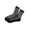 Spring/Summer Floral Lace Mid-Calf Socks - Women's Thin, Anti-Snag, Breathable, Transparent Cotton with Small Flower Design.