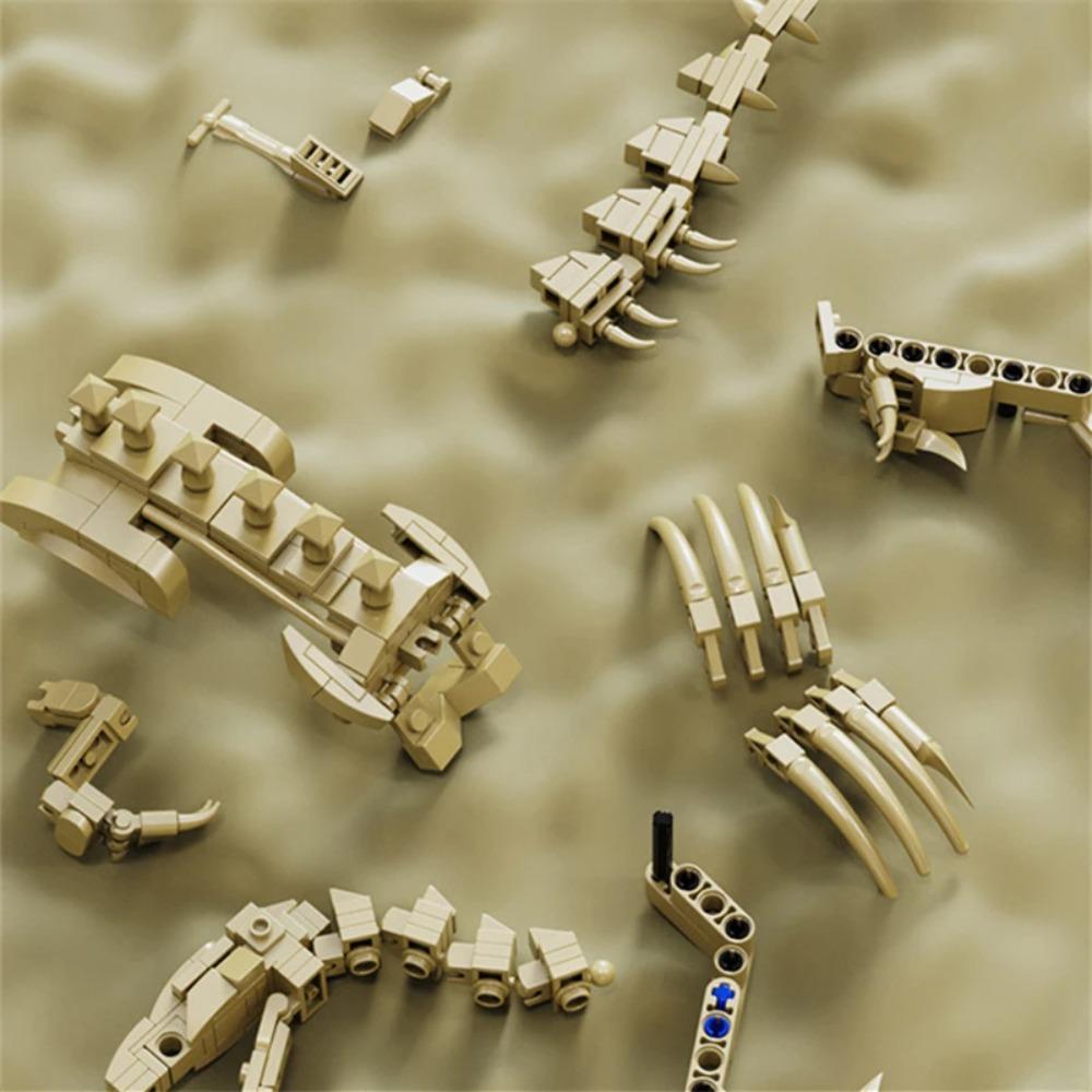 Dinosaur Skeleton Fossils Building Blocks Jurassic Park World Tyrannosaurus Rex Model Bricks Toys For Children Boy Gifts