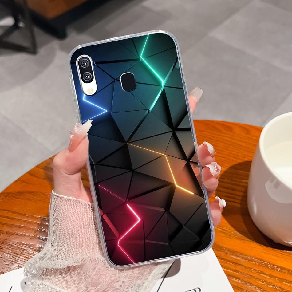 For Samsung Galaxy A40 A41 Phone Case Simple Creative Clear Back Cover For Samsung A 40 A 41 Soft TPU Silicone Anti Drop Fundas