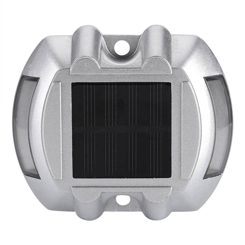 LED Outdoor Lamp Road Lamp Casting Aluminum Solar Power Water Resistant 6 LED Lamp Wireless Outdoor Road Driveway Pathway Light