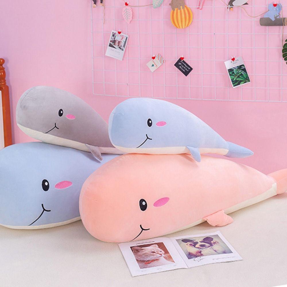 Plush Doll Kids Toys Whale Stuffed Toys Stuffed Animal Doll Whale Pillow Cushion Whale Plush Toy